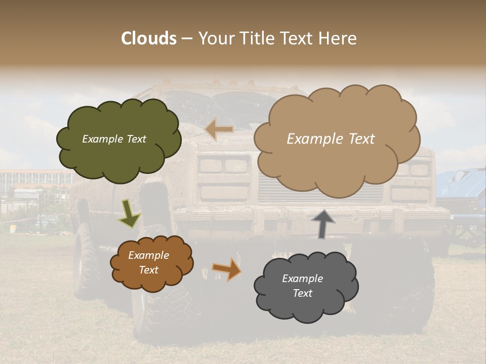 Off-Roading Monster Truck On Show Autoexotic PowerPoint Template