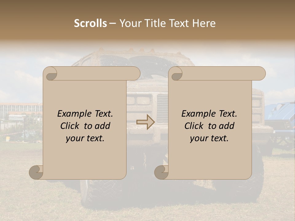 Off-Roading Monster Truck On Show Autoexotic PowerPoint Template