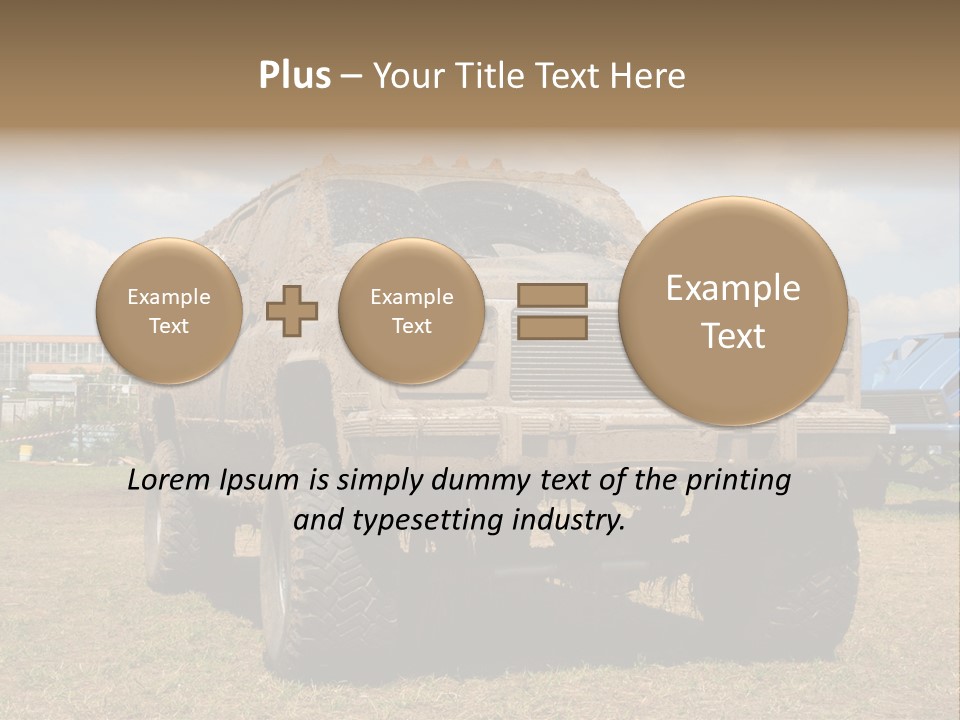 Off-Roading Monster Truck On Show Autoexotic PowerPoint Template