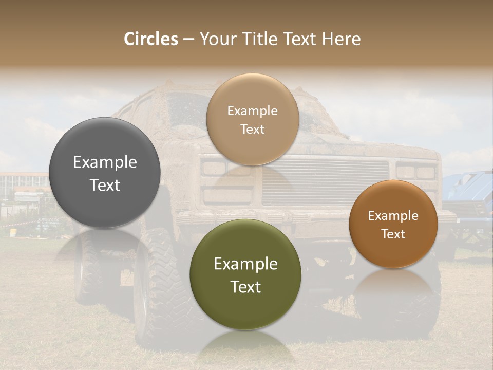 Off-Roading Monster Truck On Show Autoexotic PowerPoint Template