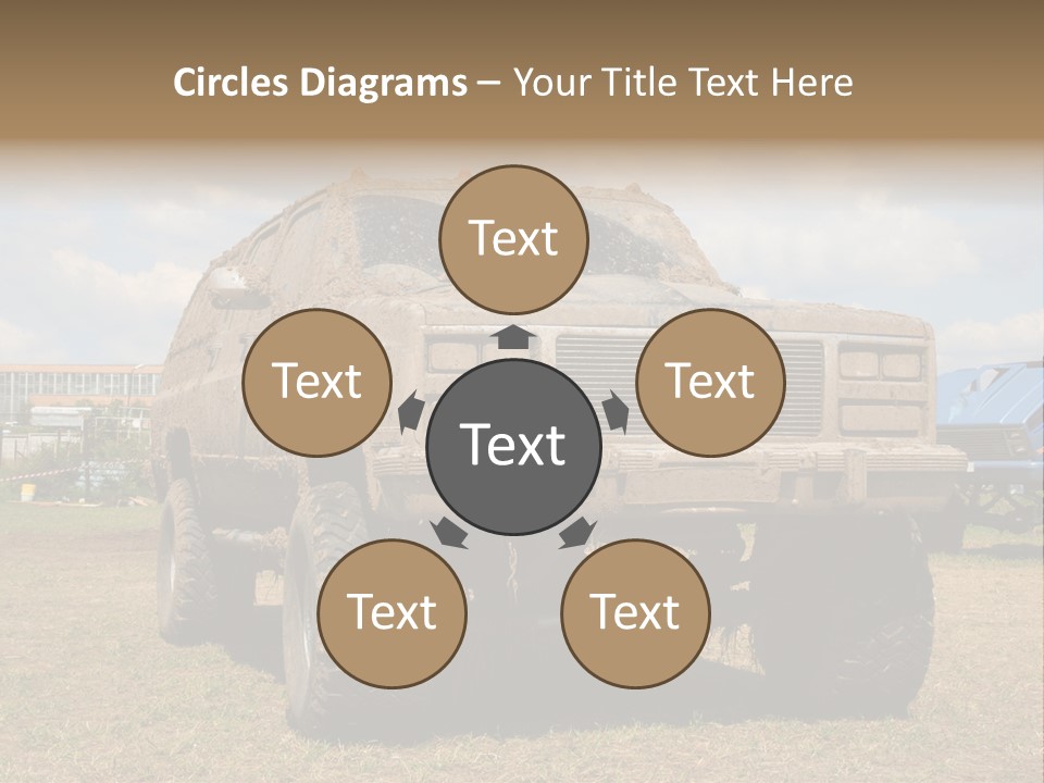 Off-Roading Monster Truck On Show Autoexotic PowerPoint Template