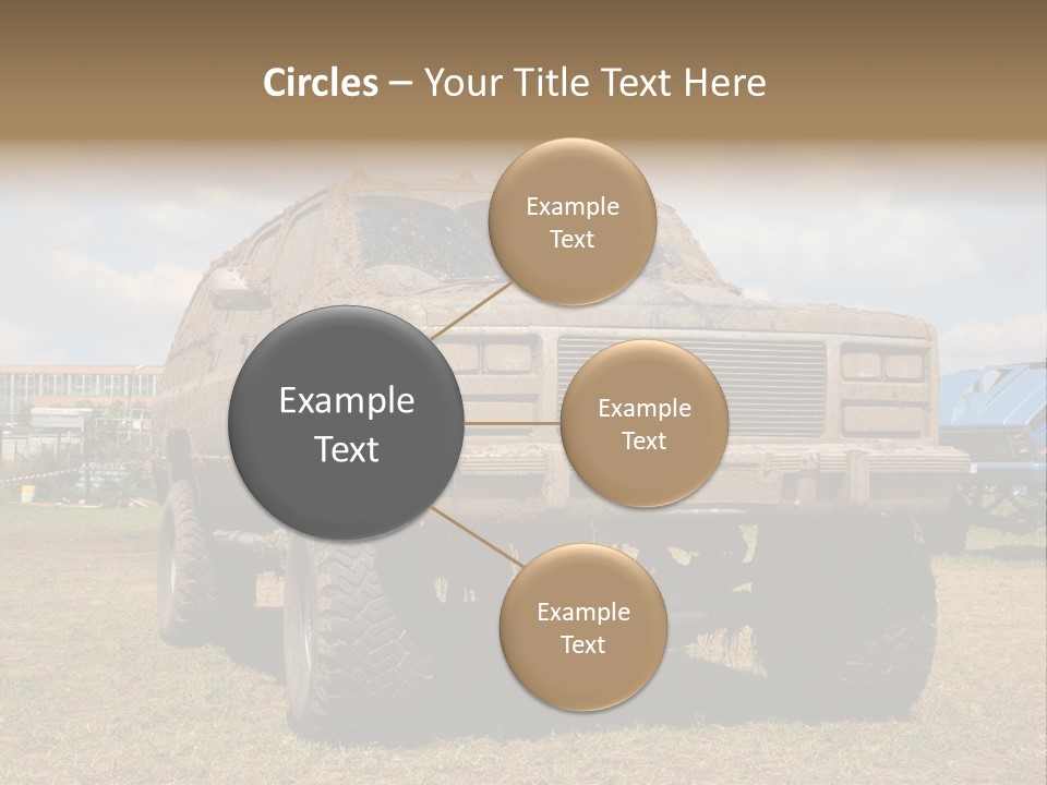 Off-Roading Monster Truck On Show Autoexotic PowerPoint Template