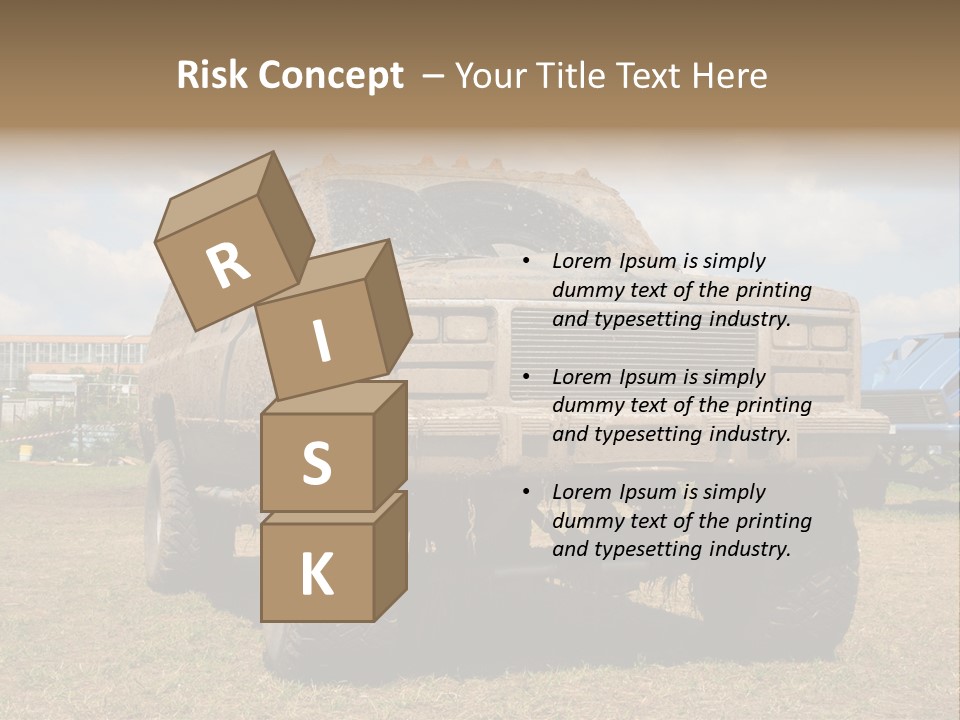 Off-Roading Monster Truck On Show Autoexotic PowerPoint Template