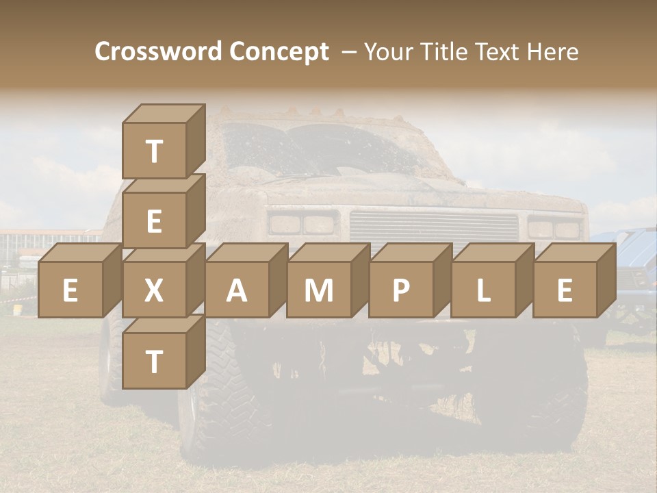 Off-Roading Monster Truck On Show Autoexotic PowerPoint Template