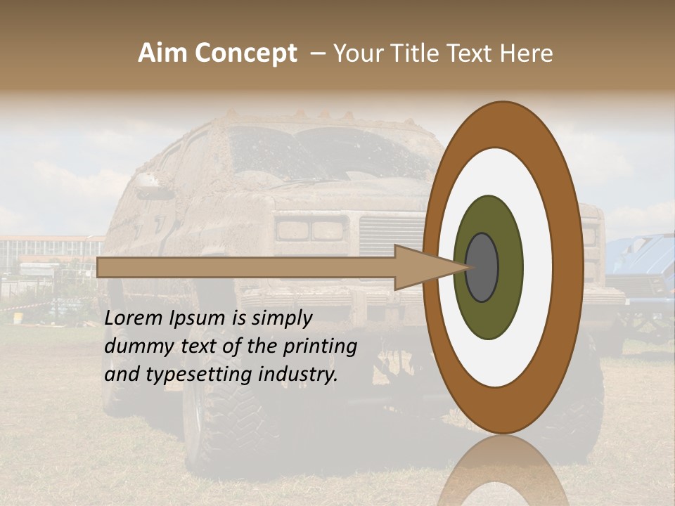 Off-Roading Monster Truck On Show Autoexotic PowerPoint Template