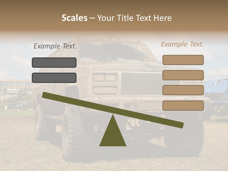 Off-Roading Monster Truck On Show Autoexotic PowerPoint Template