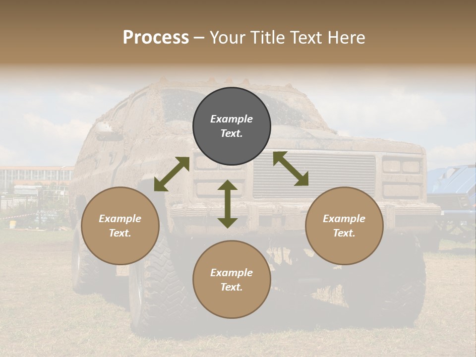 Off-Roading Monster Truck On Show Autoexotic PowerPoint Template