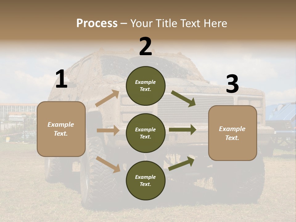 Off-Roading Monster Truck On Show Autoexotic PowerPoint Template