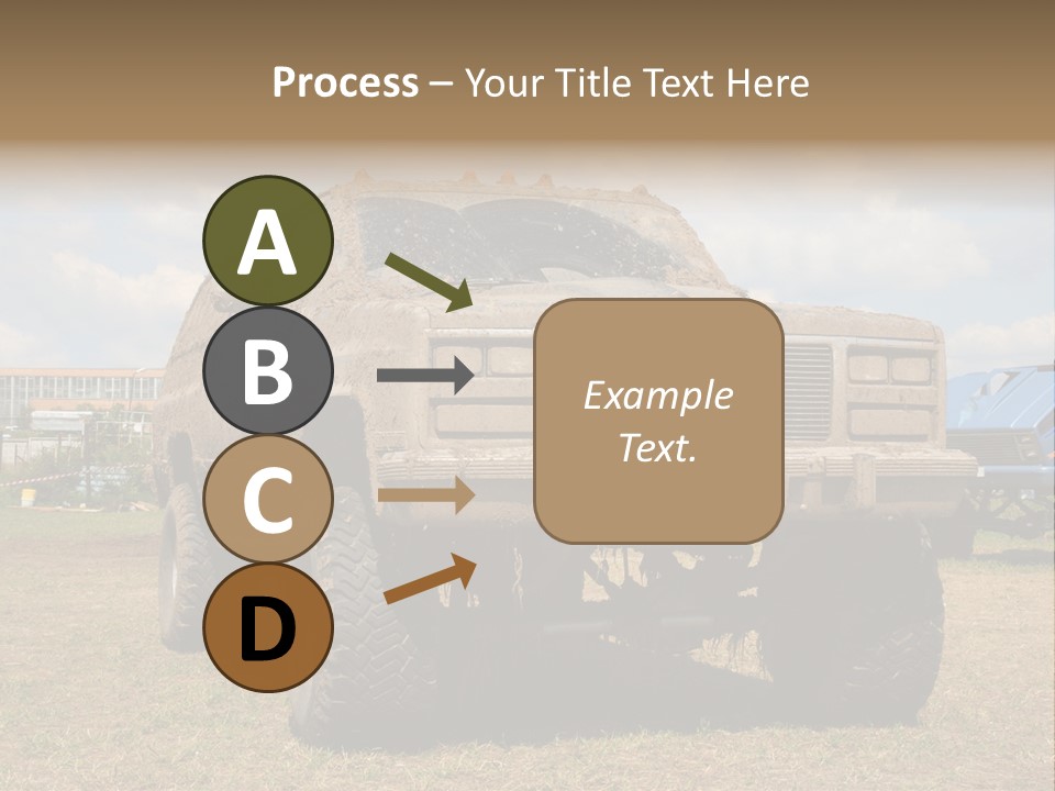 Off-Roading Monster Truck On Show Autoexotic PowerPoint Template