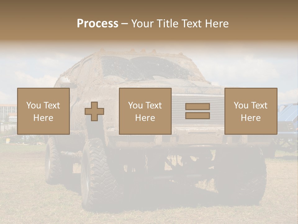 Off-Roading Monster Truck On Show Autoexotic PowerPoint Template