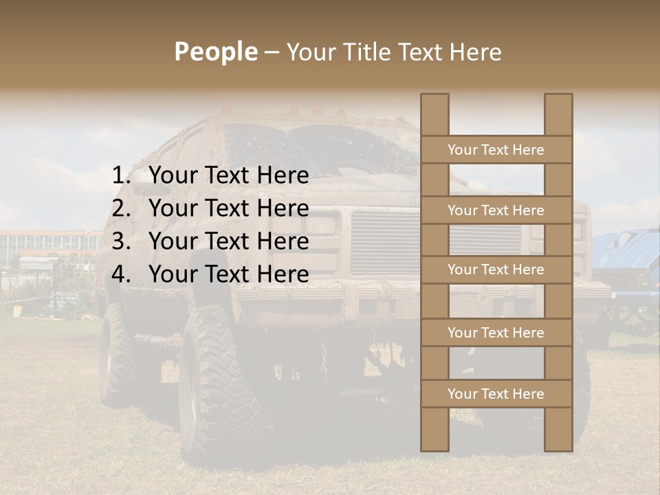 Off-Roading Monster Truck On Show Autoexotic PowerPoint Template