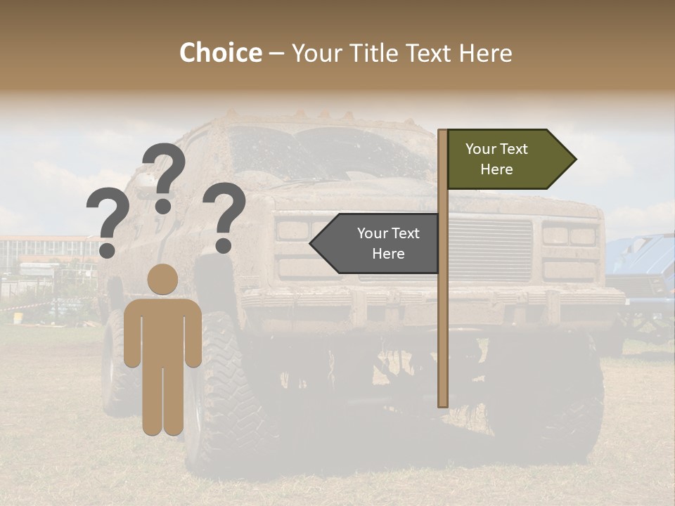 Off-Roading Monster Truck On Show Autoexotic PowerPoint Template