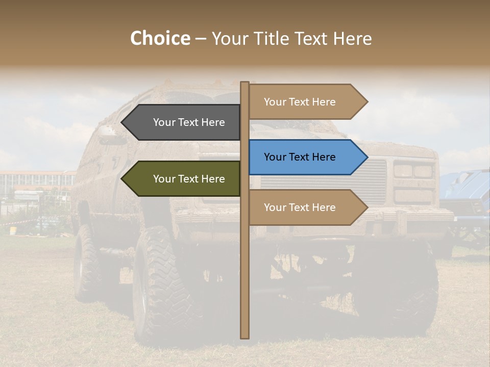 Off-Roading Monster Truck On Show Autoexotic PowerPoint Template