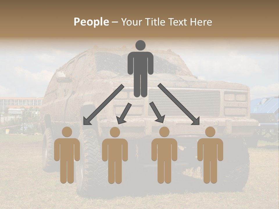 Off-Roading Monster Truck On Show Autoexotic PowerPoint Template