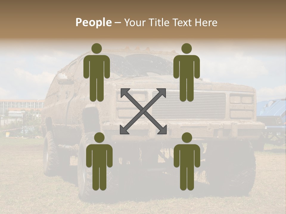 Off-Roading Monster Truck On Show Autoexotic PowerPoint Template