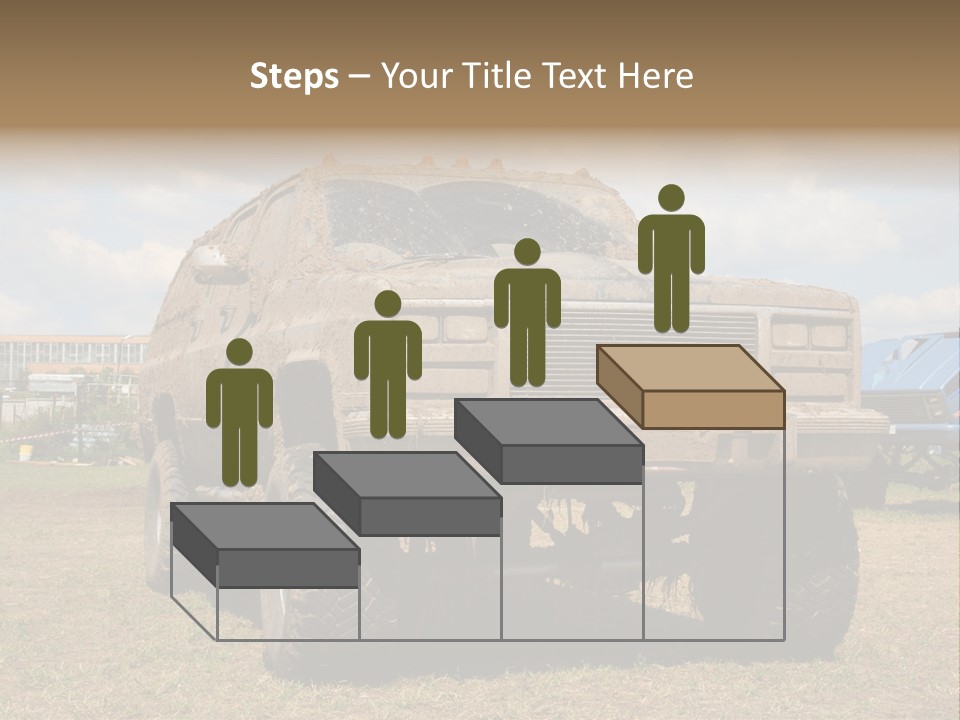 Off-Roading Monster Truck On Show Autoexotic PowerPoint Template
