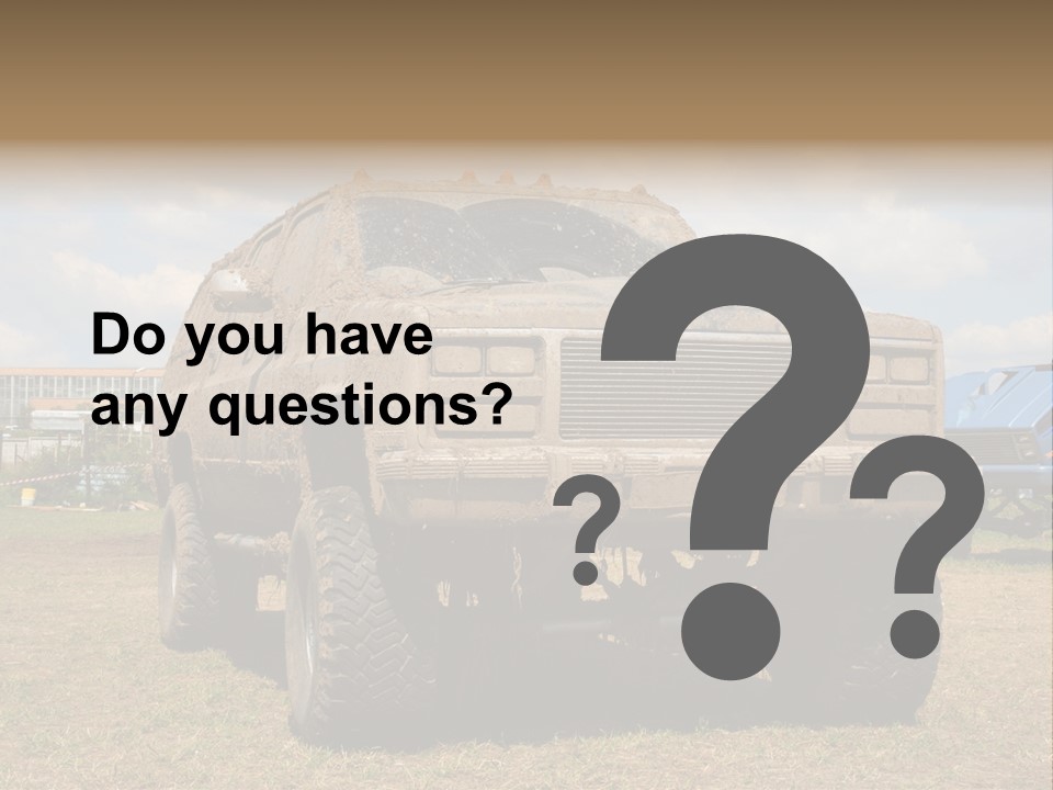 Off-Roading Monster Truck On Show Autoexotic PowerPoint Template