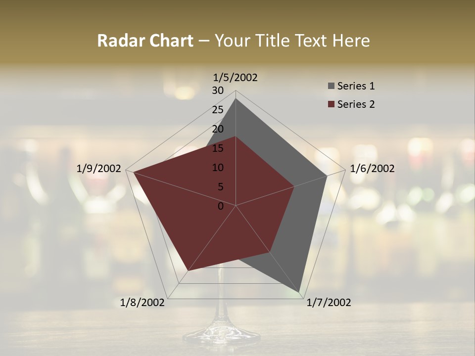 Martini Drink Cocktail In A Bar PowerPoint Template