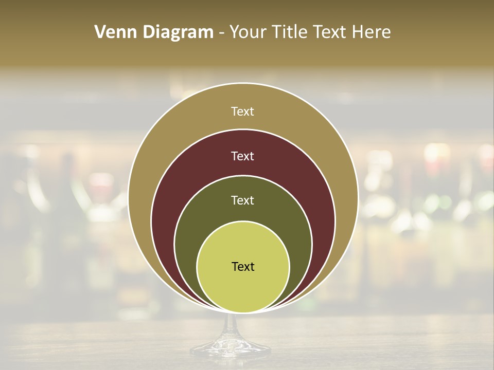 Martini Drink Cocktail In A Bar PowerPoint Template