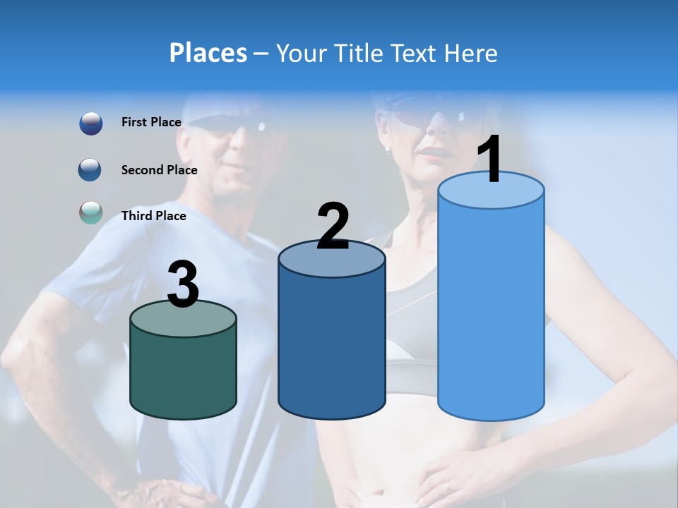 Mature Or Senior Couple In Jogging Gear Doing Sport And Physical Exercise Outdoors PowerPoint Template