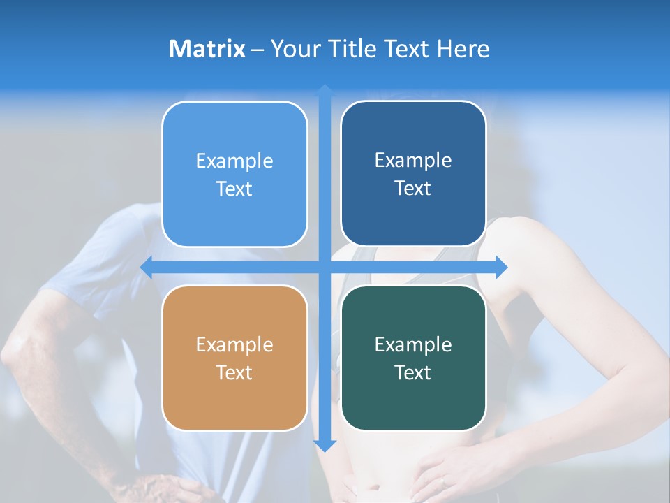 Mature Or Senior Couple In Jogging Gear Doing Sport And Physical Exercise Outdoors PowerPoint Template