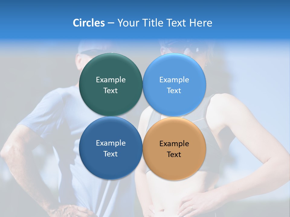 Mature Or Senior Couple In Jogging Gear Doing Sport And Physical Exercise Outdoors PowerPoint Template