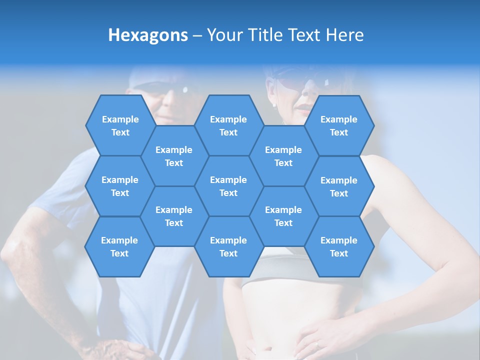 Mature Or Senior Couple In Jogging Gear Doing Sport And Physical Exercise Outdoors PowerPoint Template