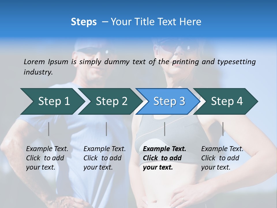 Mature Or Senior Couple In Jogging Gear Doing Sport And Physical Exercise Outdoors PowerPoint Template