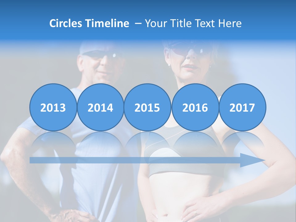 Mature Or Senior Couple In Jogging Gear Doing Sport And Physical Exercise Outdoors PowerPoint Template