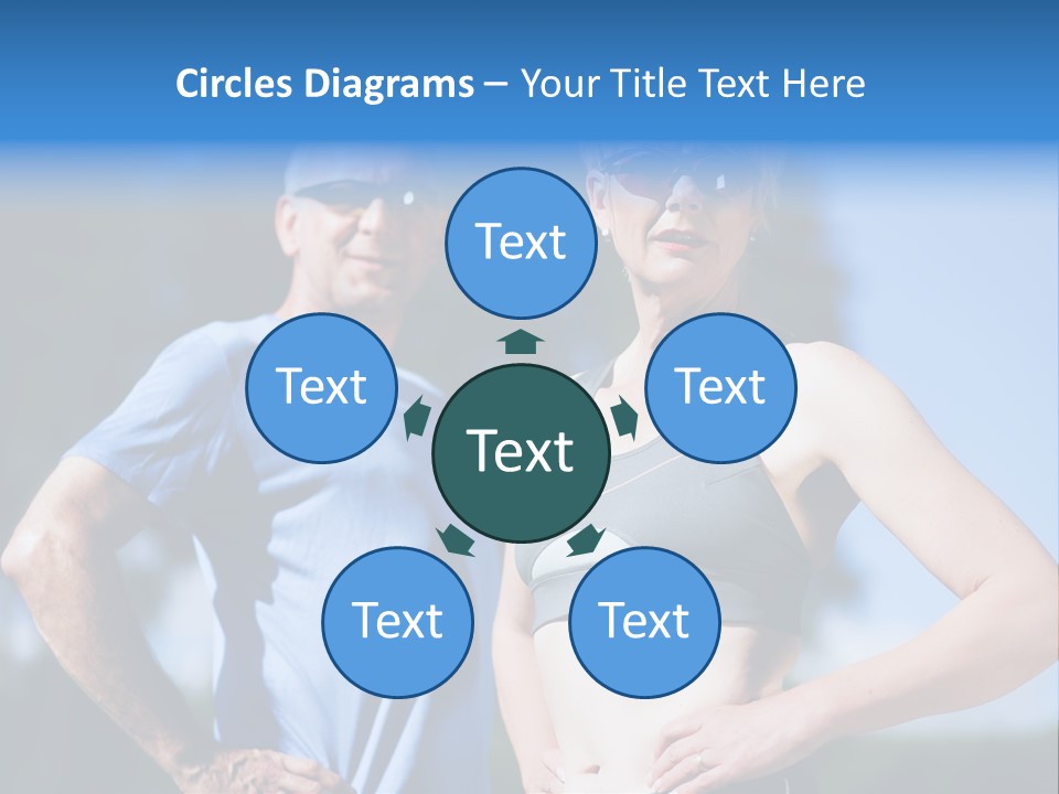 Mature Or Senior Couple In Jogging Gear Doing Sport And Physical Exercise Outdoors PowerPoint Template