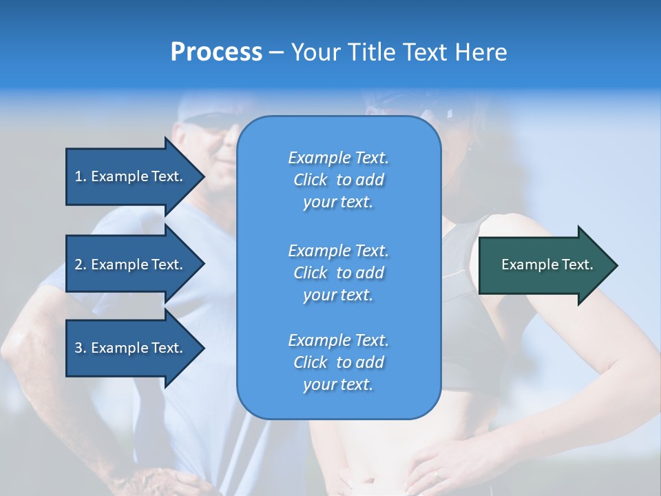 Mature Or Senior Couple In Jogging Gear Doing Sport And Physical Exercise Outdoors PowerPoint Template