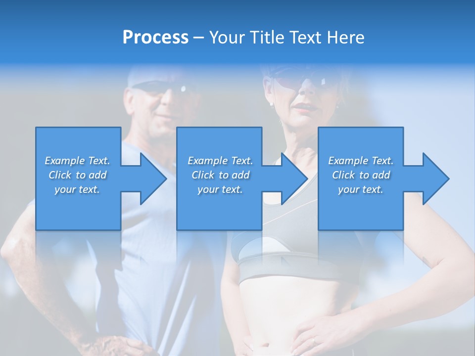 Mature Or Senior Couple In Jogging Gear Doing Sport And Physical Exercise Outdoors PowerPoint Template