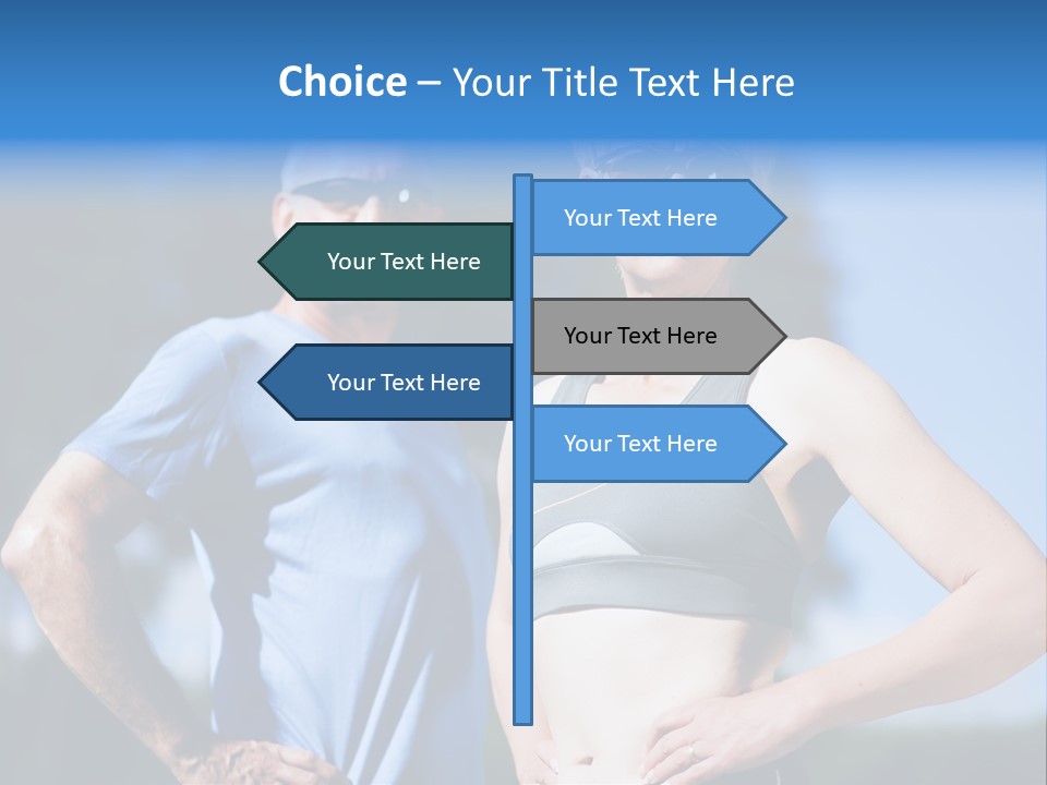 Mature Or Senior Couple In Jogging Gear Doing Sport And Physical Exercise Outdoors PowerPoint Template