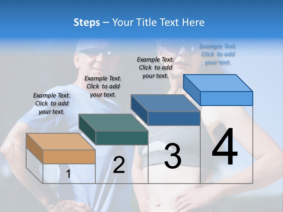 Mature Or Senior Couple In Jogging Gear Doing Sport And Physical Exercise Outdoors PowerPoint Template