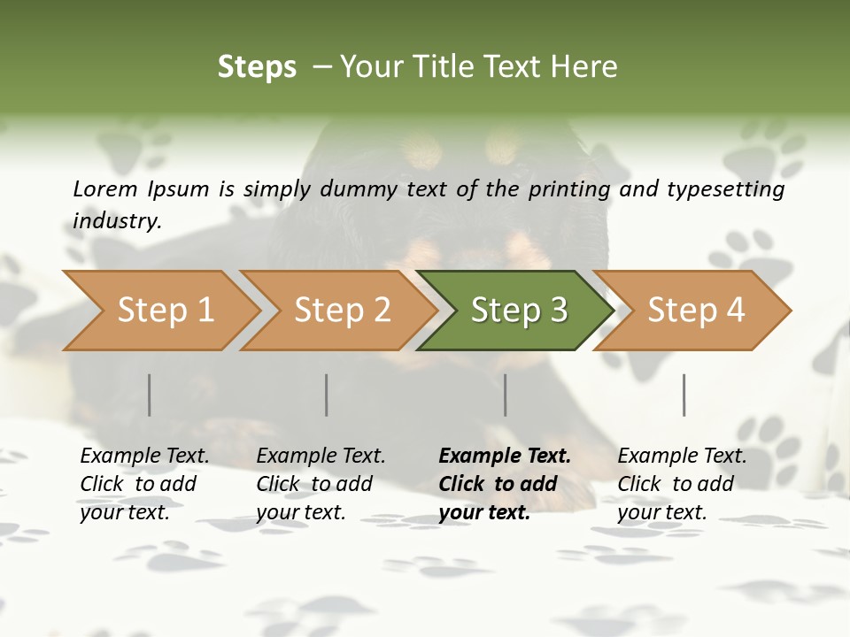 Cute Purebred Cocker Spaniel Puppy Laid Down On A Sofa PowerPoint Template