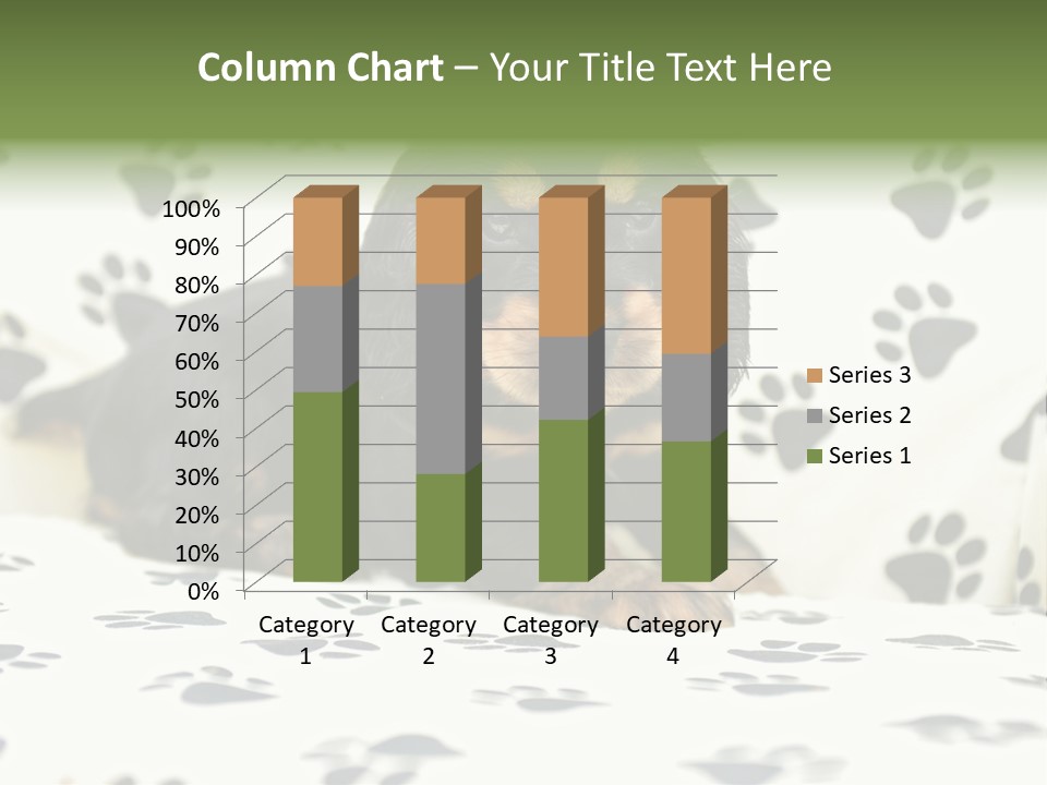 Cute Purebred Cocker Spaniel Puppy Laid Down On A Sofa PowerPoint Template