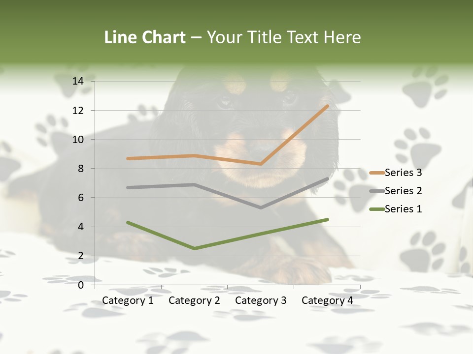 Cute Purebred Cocker Spaniel Puppy Laid Down On A Sofa PowerPoint Template