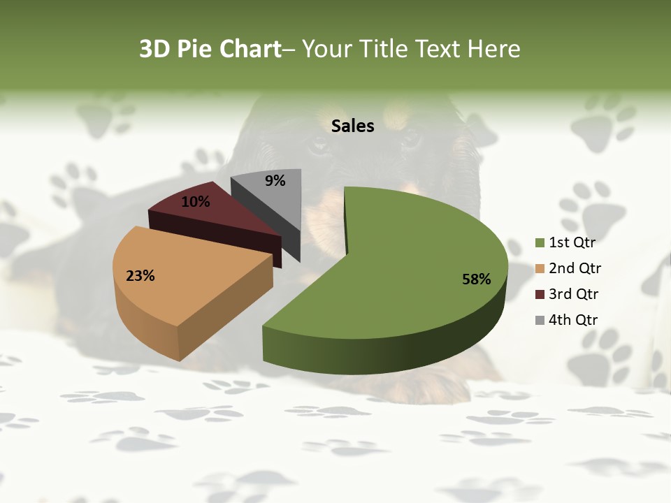 Cute Purebred Cocker Spaniel Puppy Laid Down On A Sofa PowerPoint Template