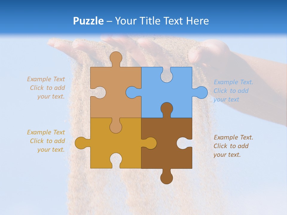 Time Is Running Like Sand Through Your Fingers PowerPoint Template