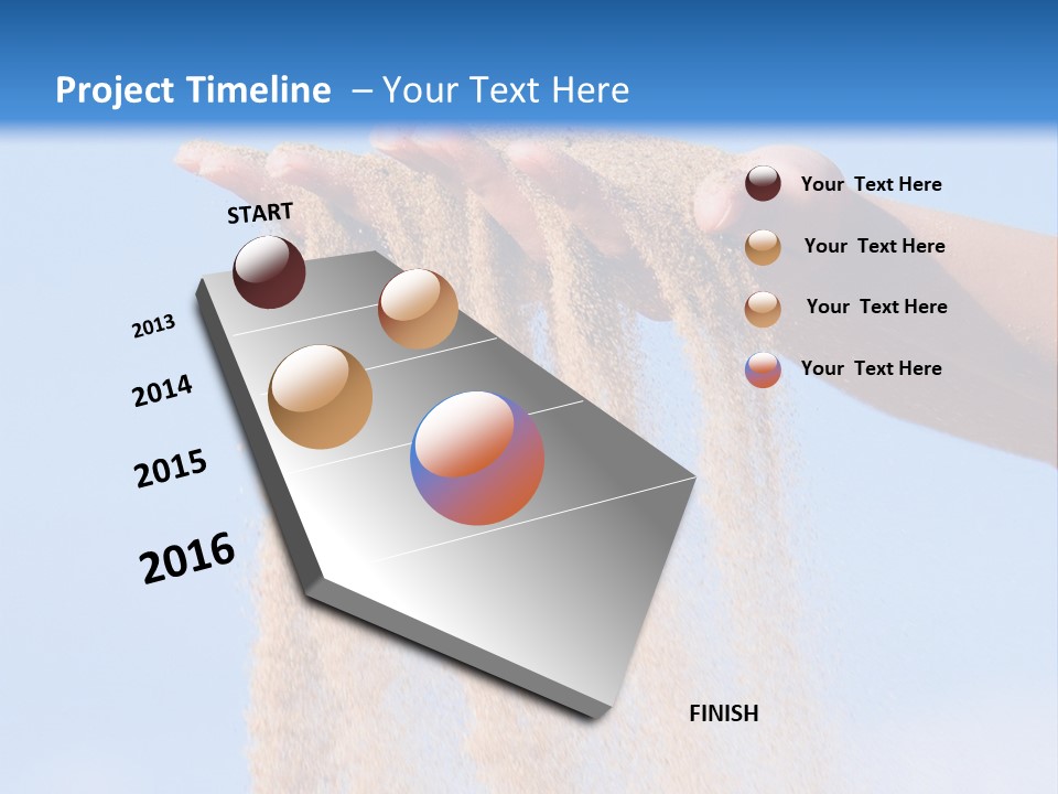 Time Is Running Like Sand Through Your Fingers PowerPoint Template