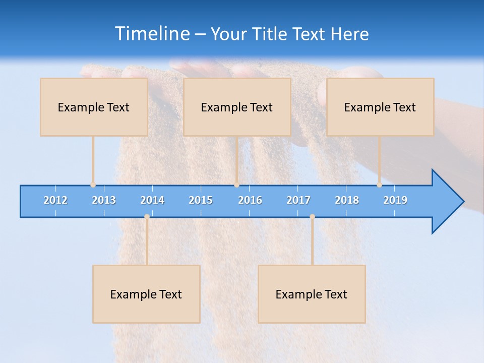 Time Is Running Like Sand Through Your Fingers PowerPoint Template