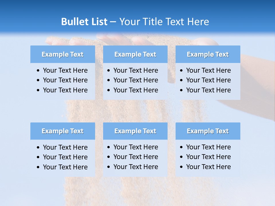 Time Is Running Like Sand Through Your Fingers PowerPoint Template