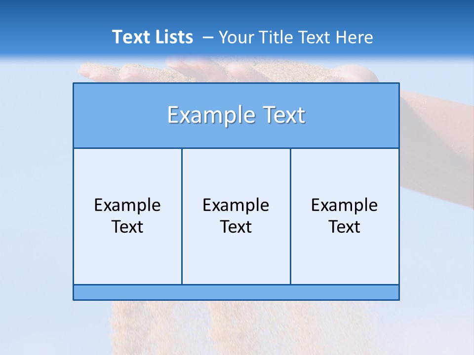 Time Is Running Like Sand Through Your Fingers PowerPoint Template