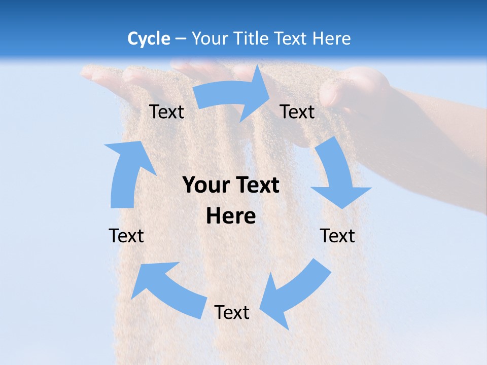 Time Is Running Like Sand Through Your Fingers PowerPoint Template