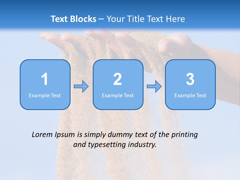 Time Is Running Like Sand Through Your Fingers PowerPoint Template