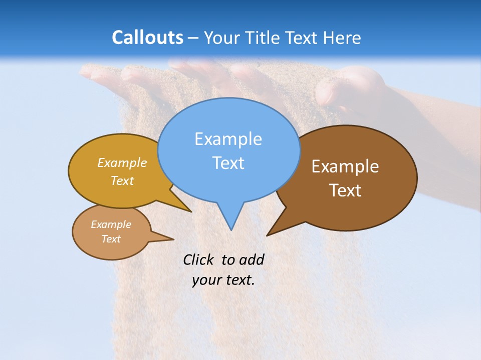 Time Is Running Like Sand Through Your Fingers PowerPoint Template