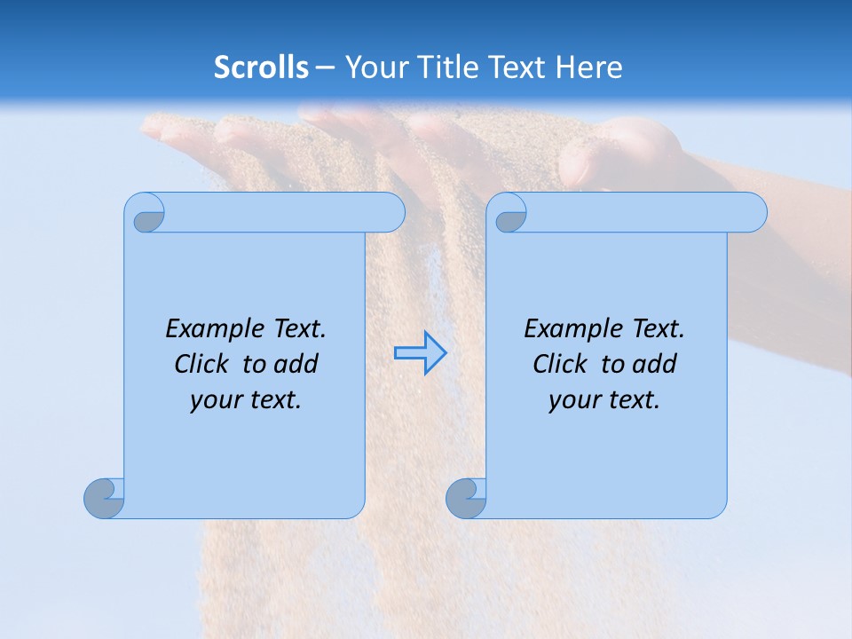 Time Is Running Like Sand Through Your Fingers PowerPoint Template