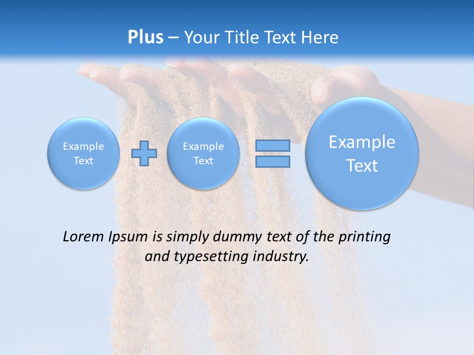 Time Is Running Like Sand Through Your Fingers PowerPoint Template