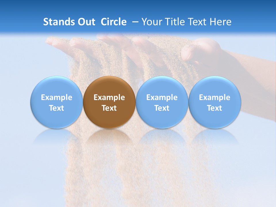 Time Is Running Like Sand Through Your Fingers PowerPoint Template