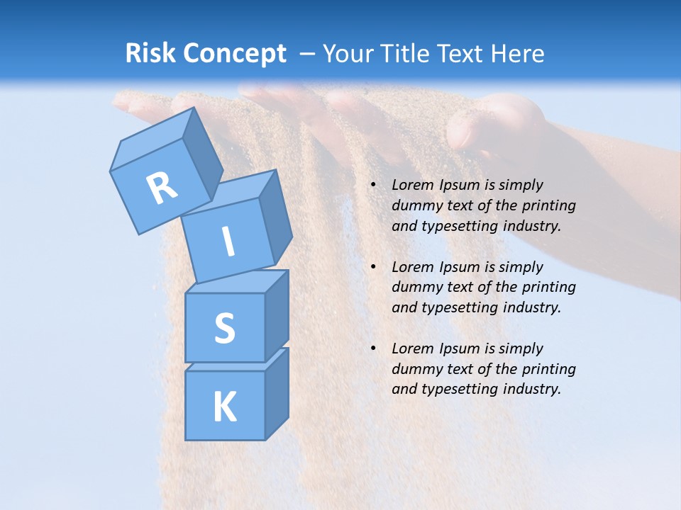 Time Is Running Like Sand Through Your Fingers PowerPoint Template